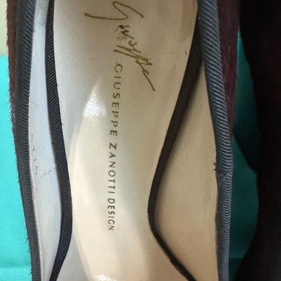 Giuseppe Zanotti Dark Brown Peep-Toe Heels - Picture 3 of 13